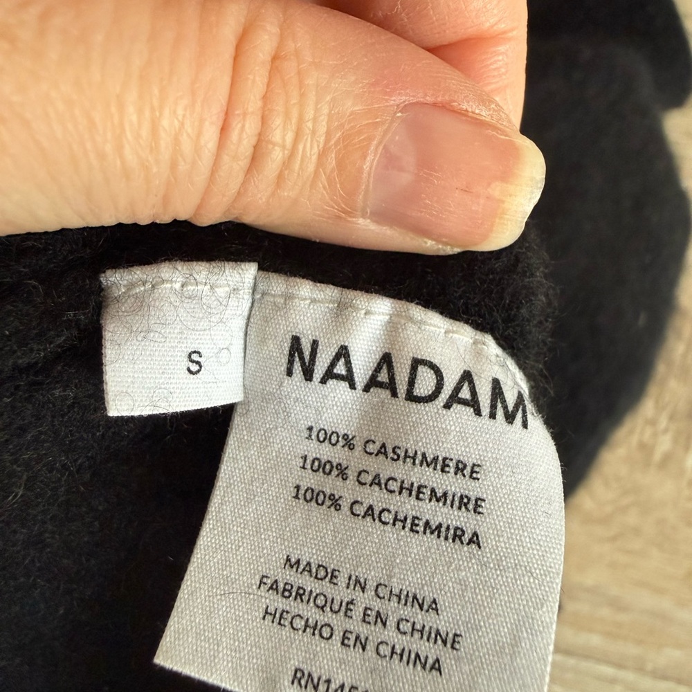Naadam Black Cashmere Jumpsuit Women’s Sz S - Picture 5 of 5